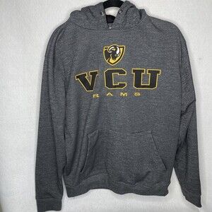 Colosseum Mens Virginia Commonwealth University Pullover Hoodie Embroidered L
